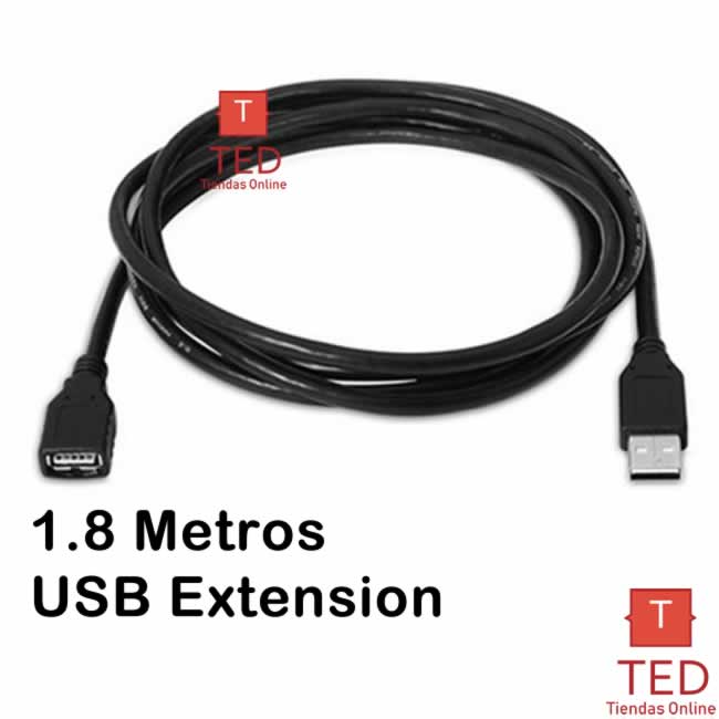 CABLE USB EXTENSION usb FILTRO 1.8MT CU-6FACF ID1135