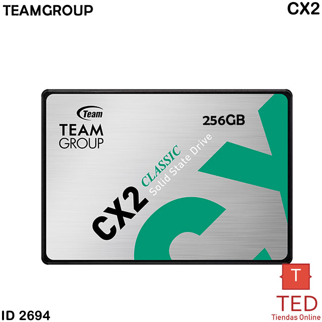 DISCO SOLIDO 256GB TEAM GROUP CX2 ID2694
