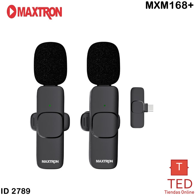 ARTIST  MICROFONO WIFI SOLAPA  USB-C  MAXTRON  MXM168+ ID2789