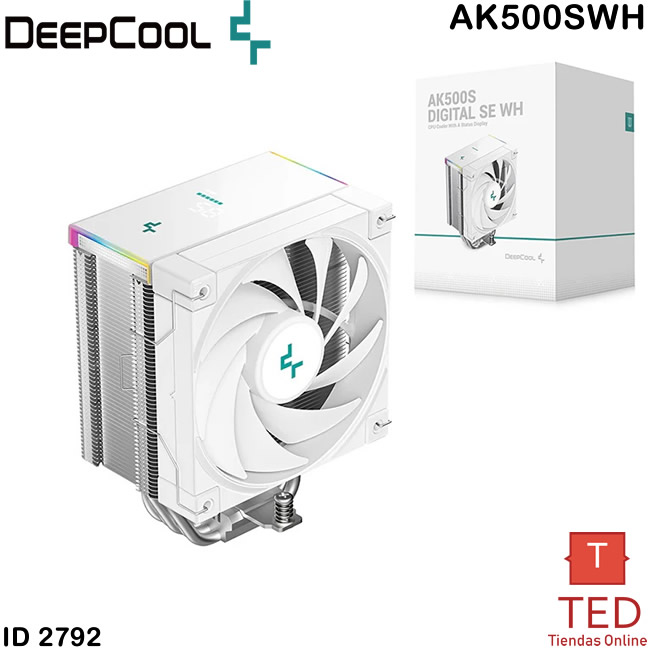 COOLER DISIPADOR  DIGITAL WH SE DEEPCOOL AK500S WH ID2792