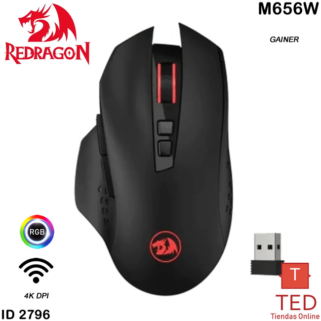 MOUSE REDRAGON GAINER  WIRELESS GAMER M656W ID2796