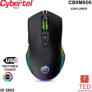 EXPLORER  MOUSE GAMER USB RGB  7B 7200DPI CYBERTEL CBXM606 ID2802