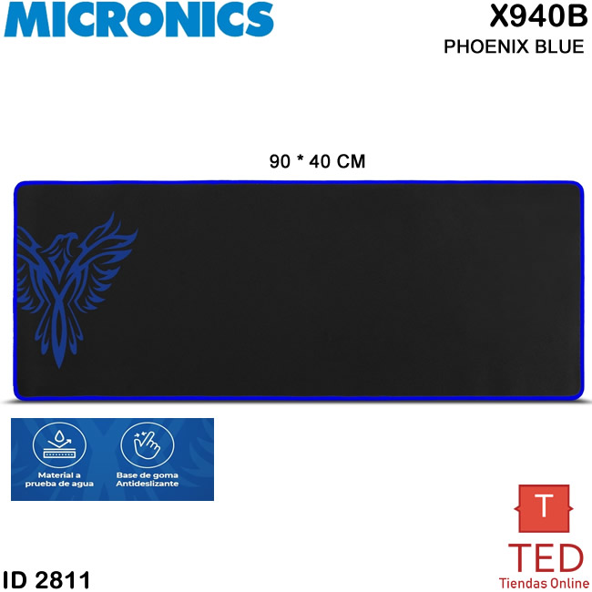 PAD MOUSE GAMER BLUE PHOENIX MICRONICS PAD MOUSE GAMER BLUE PHOENIX MICRONICS X940B ID2811
