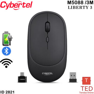 LIBERTY 3 BLACK CYB  MOUSE WIFI BT RECARGABLE CYBERTEL M5088 ID2821