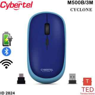 CYCLONE BLUE CYB  MOUSE BT WIFI RECARGABLE USB-C CYBERTEL M500B/3M ID2824