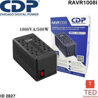 ESTABILIZADOR CDP  1000VA/500W 8 SALIDAS  RAVR1008I ID2827