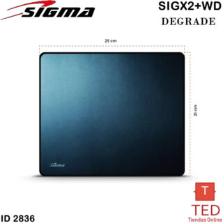 PAD MOUSE  DEGRADE 25*21CM  SIGMA SIGX2+WD ID2836