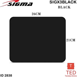 PAD MOUSE  SOLID BLACK SIGMA SIGX3BLACK ID2838