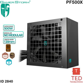 FUENTE DE PODER 500W  80PLUS BRONZE GAMERSTORM PF500X ID2840