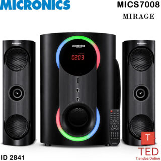 MIRAGE PARLANTE SUBWOOFER MICRONICS BT USB SD FM MICS7008 ID2841