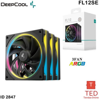 COOLER PARA CASE DEEPCOOL FL12 SE 3IN1 120MM ARGB NEGRO FL12SE ID2847